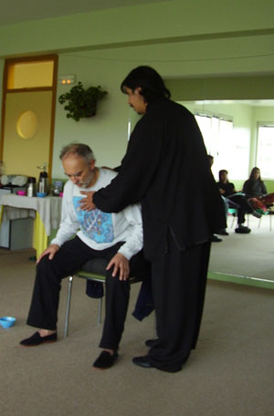Roda de prática de Lao Chi Kung ao ar livre